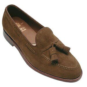Drake's x Alden Men's Rich Snuff Suede Tassel Loafers - size 9.5 US
